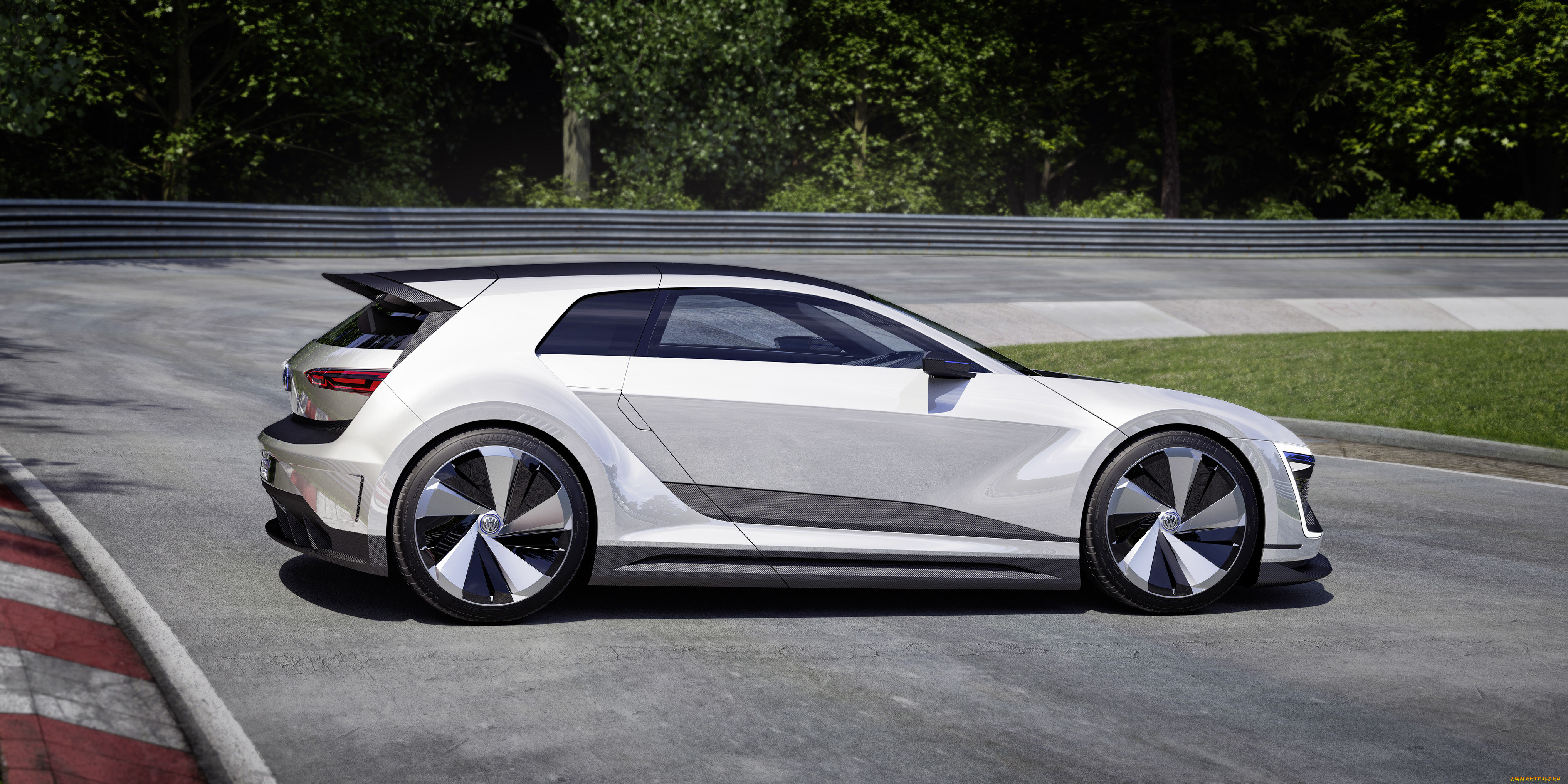 , volkswagen, sport, concept, gte, golf, 2015